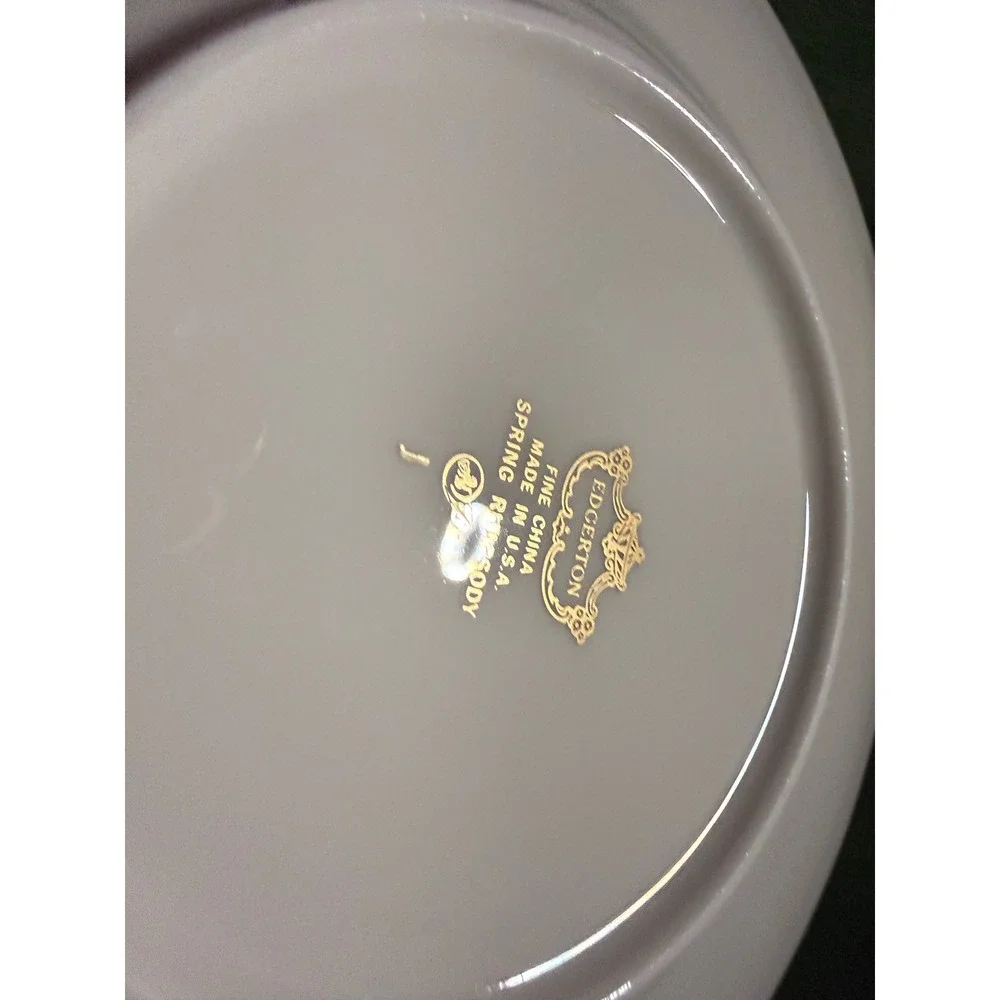 Edgerton Fine China Spring Rhapsody Bread and Butter Plate 6.25